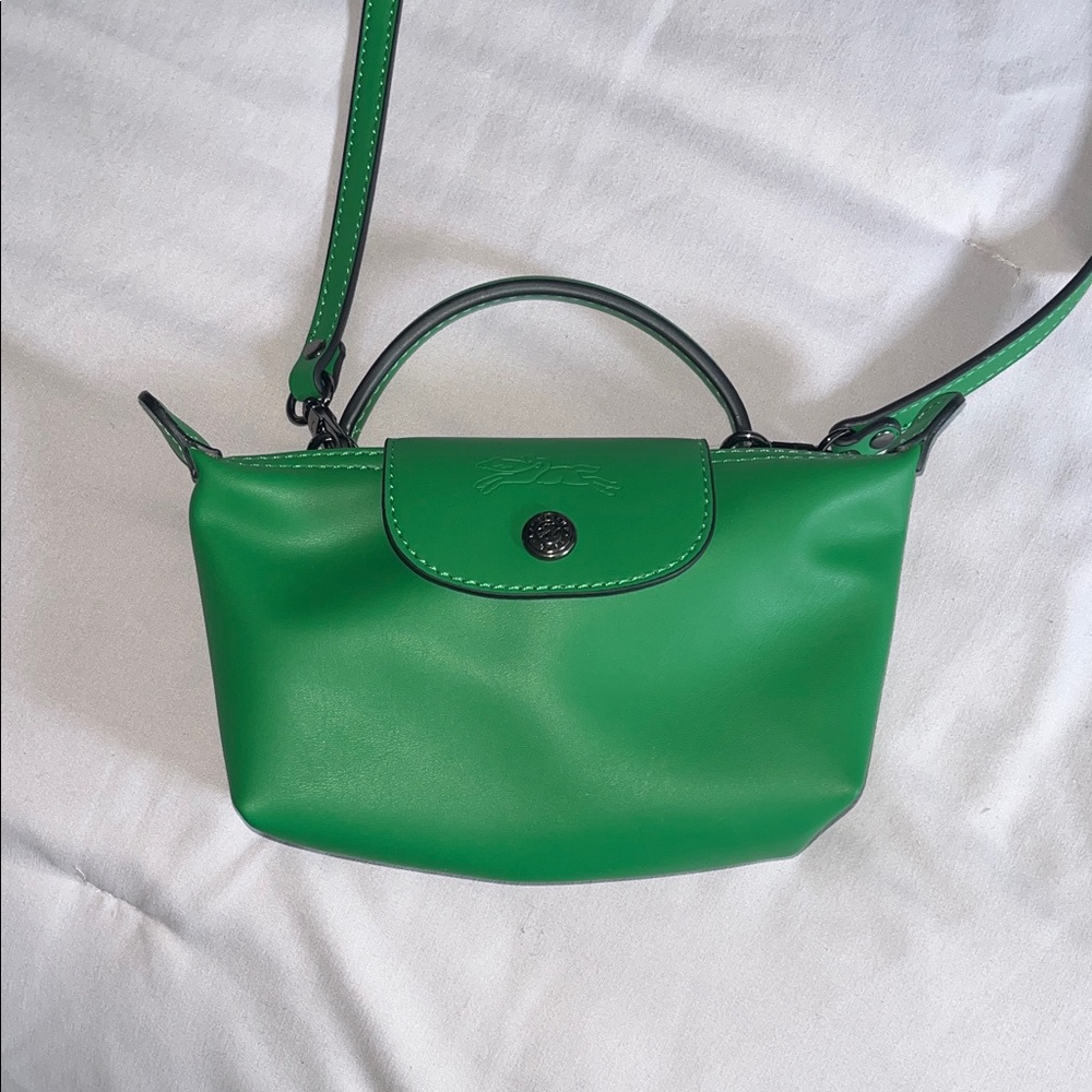 Longchamp Green Small Top-Handle Crossbody Bag